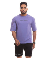 War Cry Off Shoulder T-shirt- Lavender