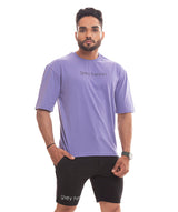 War Cry Off Shoulder T-shirt- Lavender